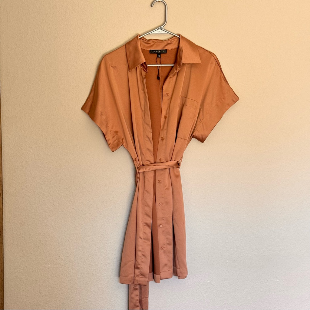 Dynamite Short Buttoned Dress